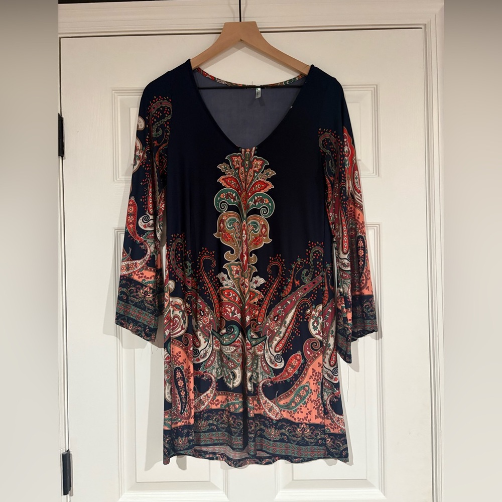 Auditions Multicolor Paisley Dress